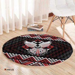 Taniko Aotearoa Round Carpet Poutama Mix Piwakawaka - Ver02 LT7