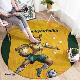 Polkinghorne Australia Matildas Round Carpet 2024 Thank You Polks LT14