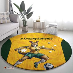 Polkinghorne Australia Matildas Round Carpet 2024 Thank You Polks LT14