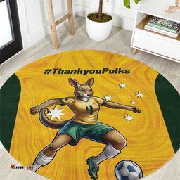 Polkinghorne Australia Matildas Round Carpet 2024 Thank You Polks LT14