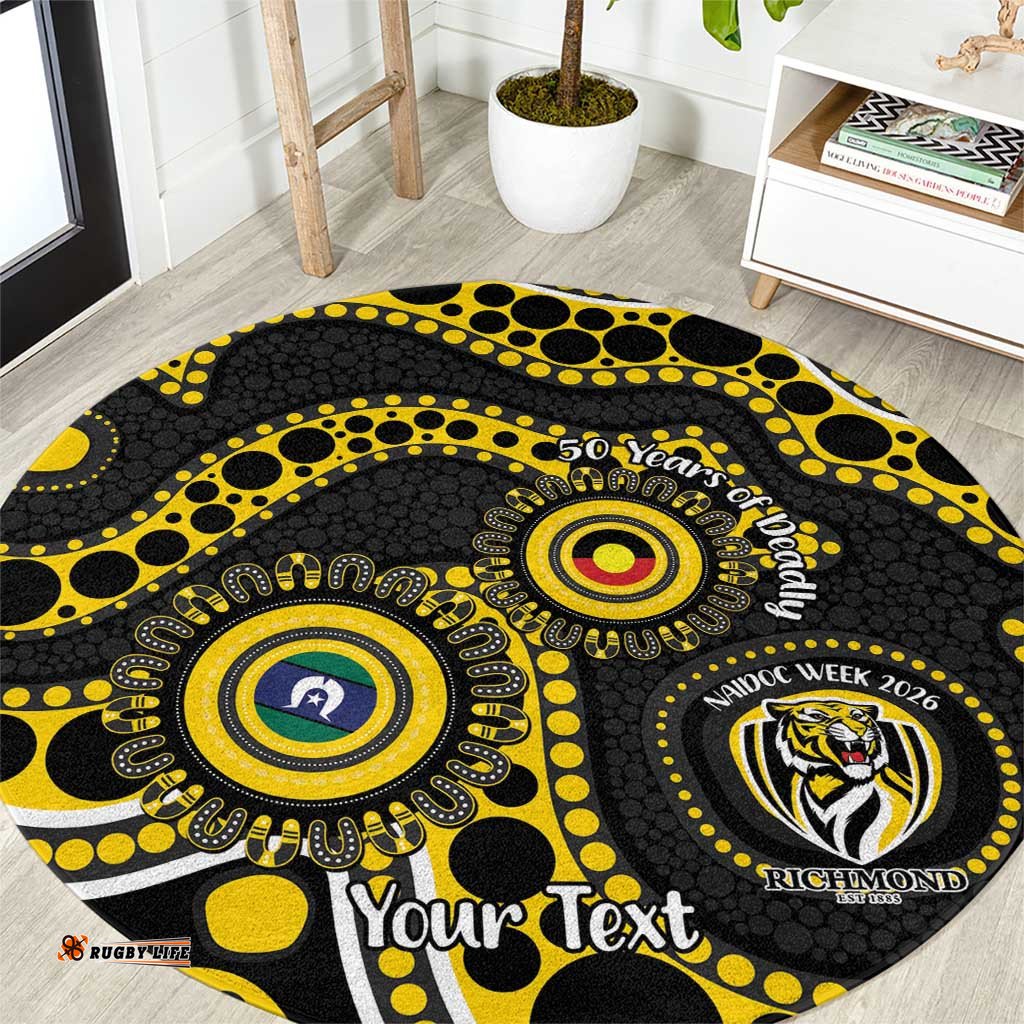 Richmond NAIDOC Week 2026 Personalised Round Carpet 50 Years of Deadly Aboriginal Art LT14