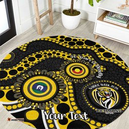 Richmond NAIDOC Week 2026 Personalised Round Carpet 50 Years of Deadly Aboriginal Art LT14