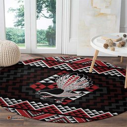 Taniko Aotearoa Round Carpet Poutama Mix Piwakawaka LT7