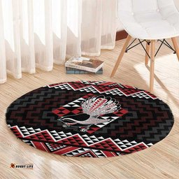 Taniko Aotearoa Round Carpet Poutama Mix Piwakawaka LT7