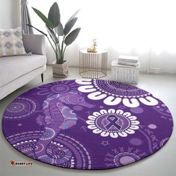 Sea Horse Australia Epilepsy Awareness Round Carpet LT9