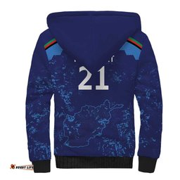 Afghan Atalans Cricket Custom Sherpa Hoodie Afghanistan Map with Sporty Style LT9