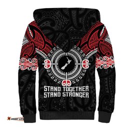 Aotearoa Proud To Be Maori Sherpa Hoodie New Zealand Fight Together LT9