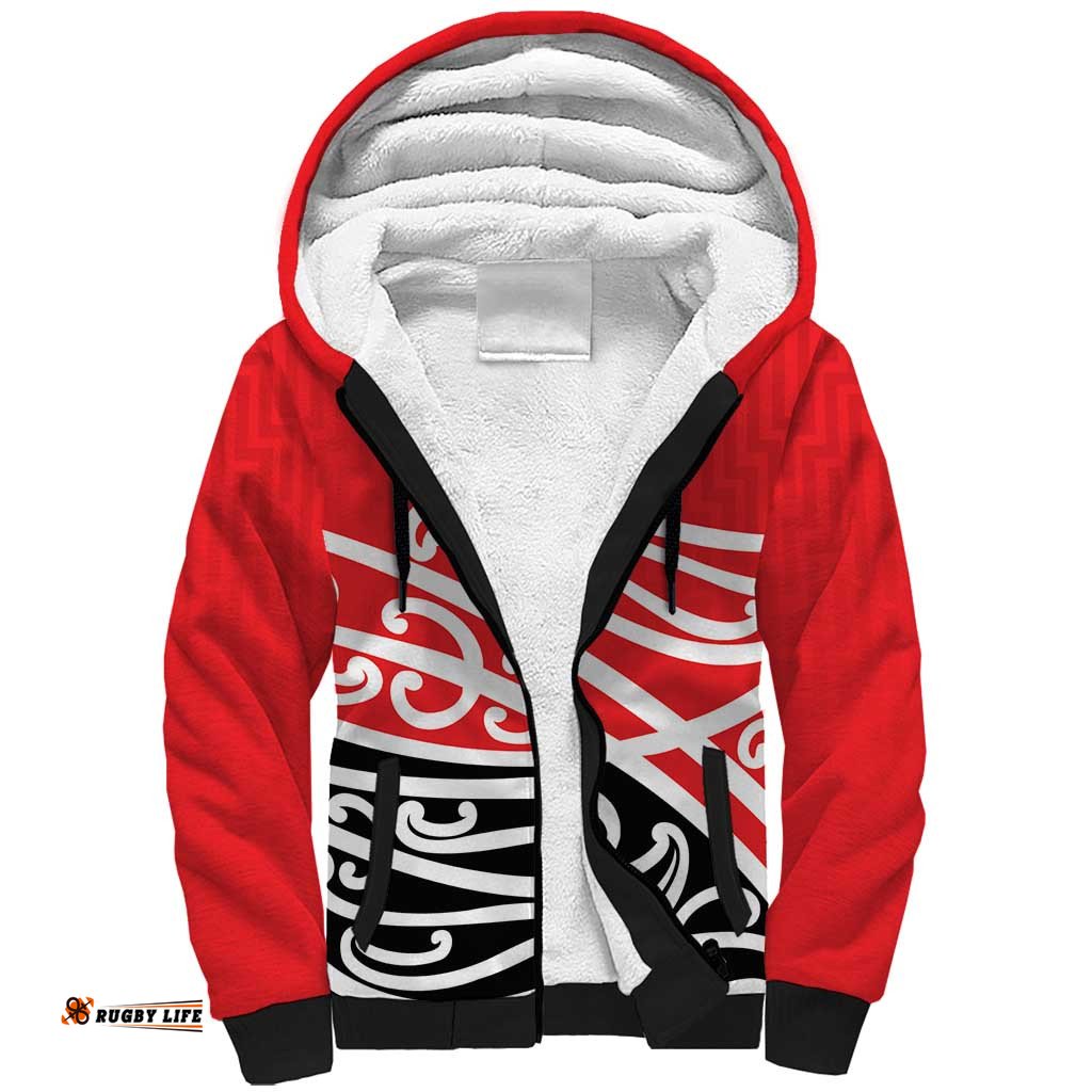 All Red New Zealand Kowhai Ngutukak Sherpa Hoodie LT9