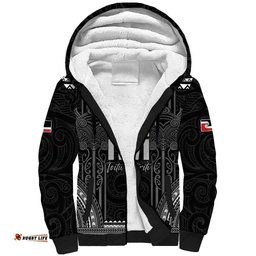 Aotearoa Toitu Te Tiriti Sherpa Hoodie No Kiwi Without Iwi LT05