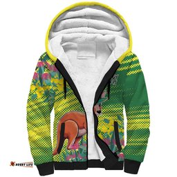 Aussie and Bloody Proud of It Sherpa Hoodie Happy Australia Day LT9