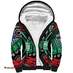 Australia Tasmania State Sherpa Hoodie Ubertas et Fidelitas LT9