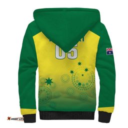 Custom Australia Cricket Sherpa Hoodie Go Champions Aussies LT05