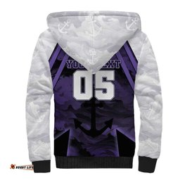 Custom Fremantle Football Sherpa Hoodie Dockers Anchor Sporty Style DT05