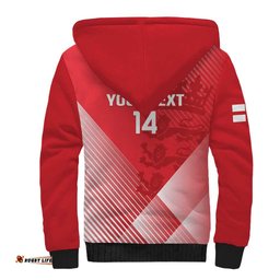Custom England Cricket Sherpa Hoodie Go Champions Sporty Style LT14