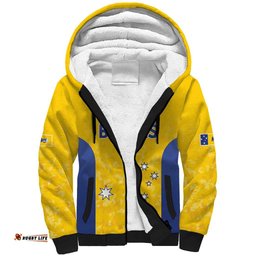 Australian ACT Lawn Bowls Custom Sherpa Hoodie Aussie Minimalist Style LT9