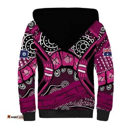 Australia Queensland Audax at Fidelis Sherpa Hoodie LT9