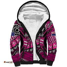 Australia Queensland Audax at Fidelis Sherpa Hoodie LT9
