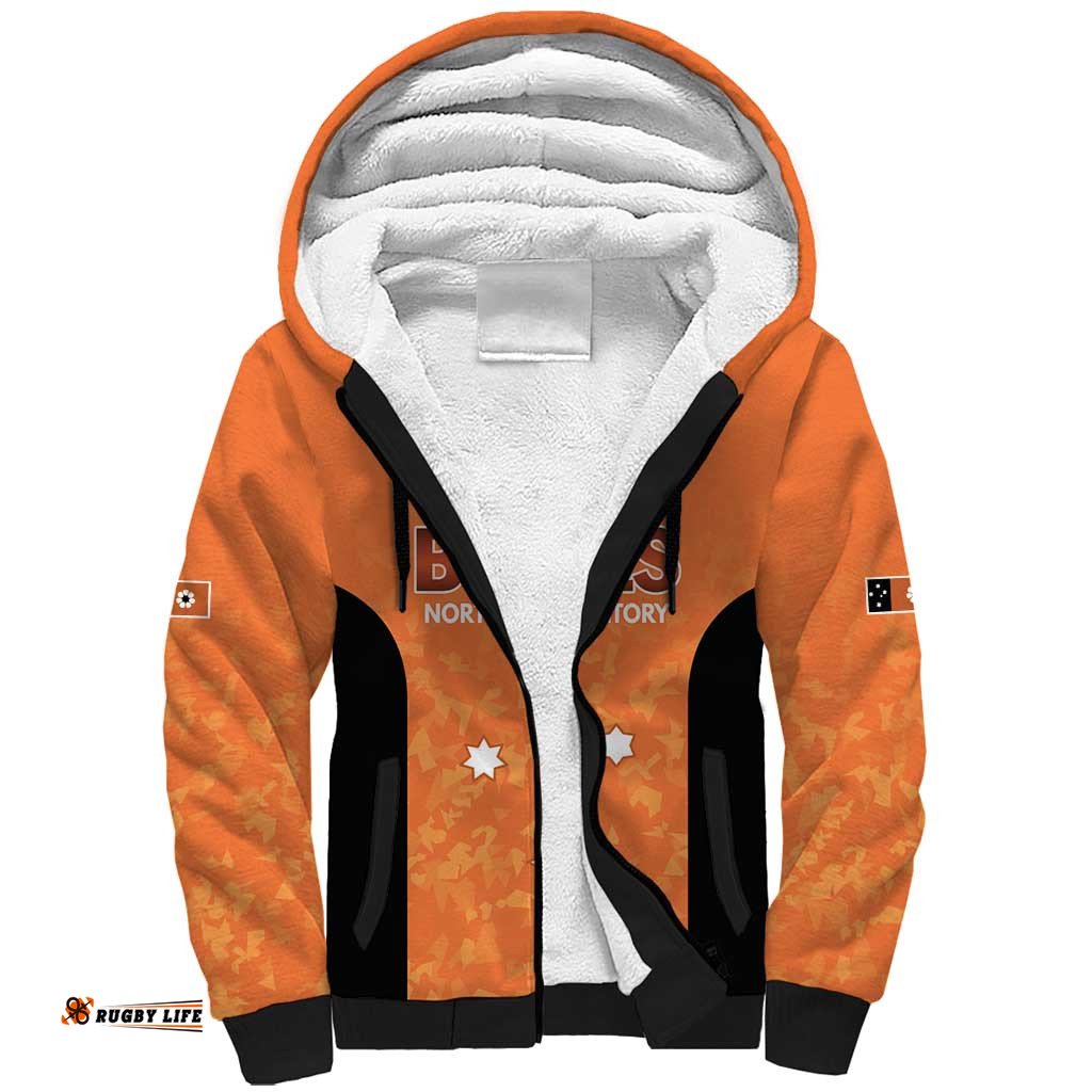 Australian Northern Territory Lawn Bowls Custom Sherpa Hoodie Aussie Minimalist Style LT9