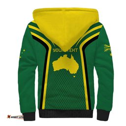 Australia Day 26 January Personalised Sherpa Hoodie With National Color LT9