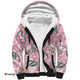 Australia Galah Aboriginal Sherpa Hoodie Breast Cancer Awareness LT7
