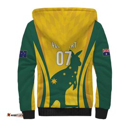 Australia Socceroos Custom Sherpa Hoodie 2026 Forever Golden LT7