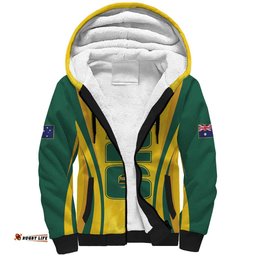 Australia Socceroos Custom Sherpa Hoodie 2026 Forever Golden LT7
