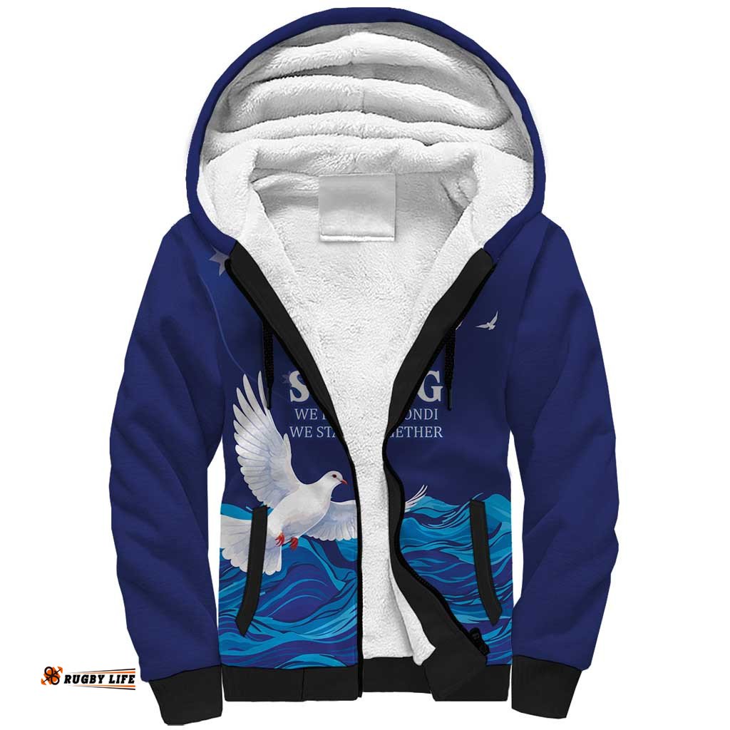 Bondi Beach Pray For Australia Personalised Sherpa Hoodie LT9