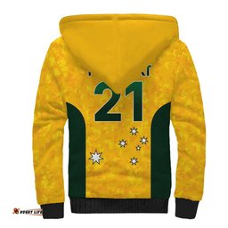 Australian Lawn Bowls Custom Sherpa Hoodie Aussie Minimalist Style LT9
