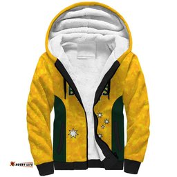 Australian Lawn Bowls Custom Sherpa Hoodie Aussie Minimalist Style LT9