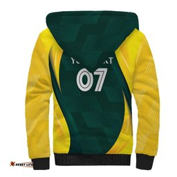 Australia Cricket Custom Sherpa Hoodie GO Aussie - Modern Motif LT7