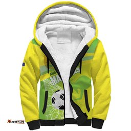 Custom Australia Soccer 2026 Sherpa Hoodie Come On Matildas LT14