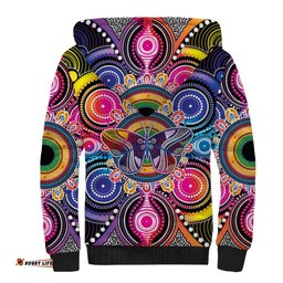 Australia Indigenous Autism Awareness Sherpa Hoodie Its Okay To Be Different LT05