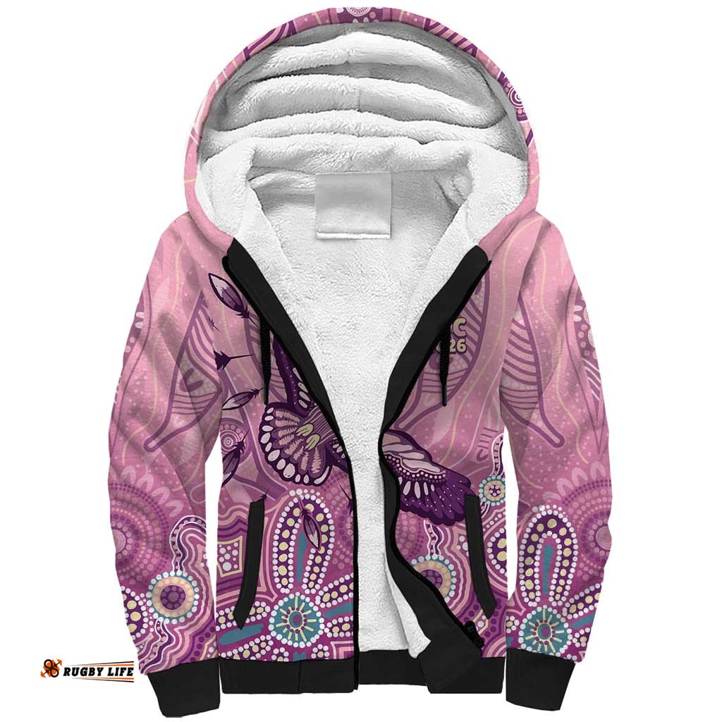 NAIDOC Week - 50 Years Deadly Sherpa Hoodie Pastel Wings LT7