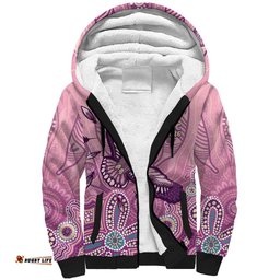 NAIDOC Week - 50 Years Deadly Sherpa Hoodie Pastel Wings LT7