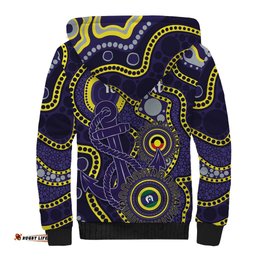 Dockers NAIDOC Week 2026 Personalised Sherpa Hoodie 50 Years of Deadly Aboriginal Art LT14