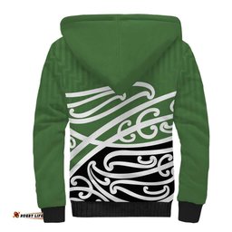 Green Fern New Zealand Kowhai Ngutukak Sherpa Hoodie LT9