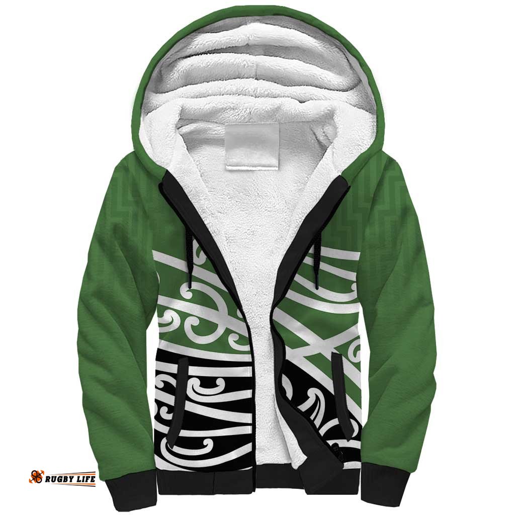 Green Fern New Zealand Kowhai Ngutukak Sherpa Hoodie LT9