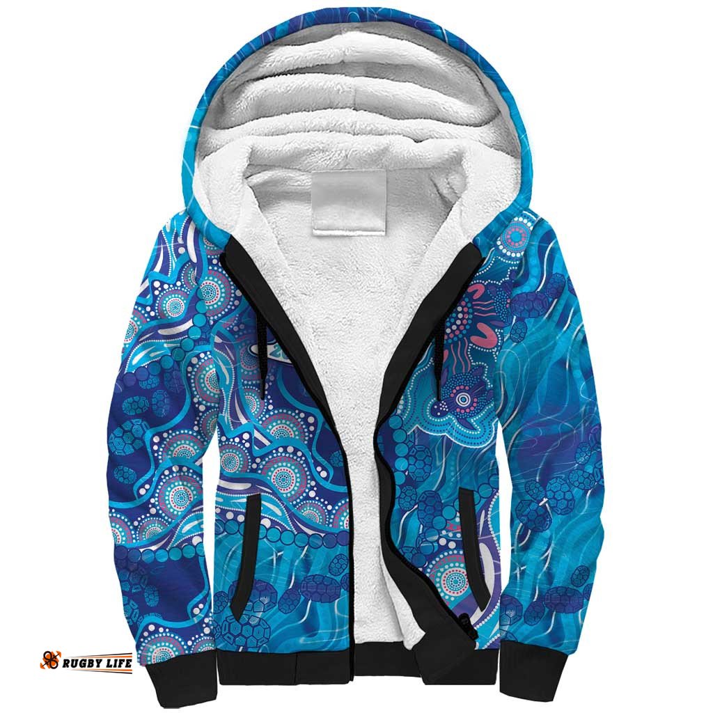 NAIDOC Week 2026 Sherpa Hoodie Turtle Dream On The Waves DT05