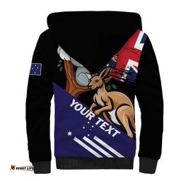Personalised Australia Kangaroo Koala Together Sherpa Hoodie Special Edition LT01