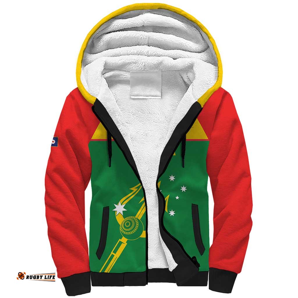 Custom Tasmania Bowls Australia Sherpa Hoodie Go Tasmanian Tridents LT14