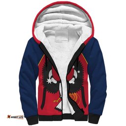Custom South Australia Bowls Sherpa Hoodie Go Champions SA Piping Shrike LT14