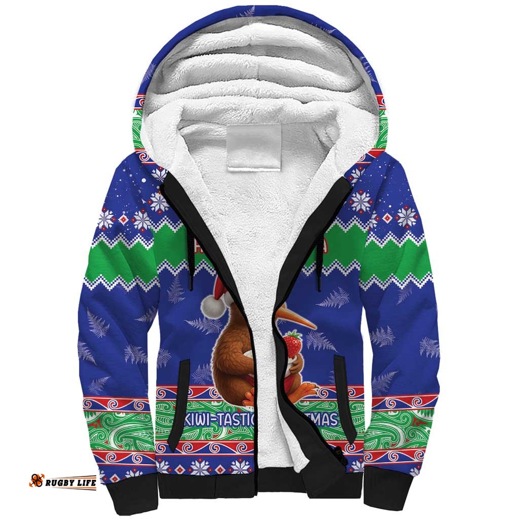 New Zealand Christmas Sherpa Hoodie Have Yourself A Kiwi-tastic Christmas LT05
