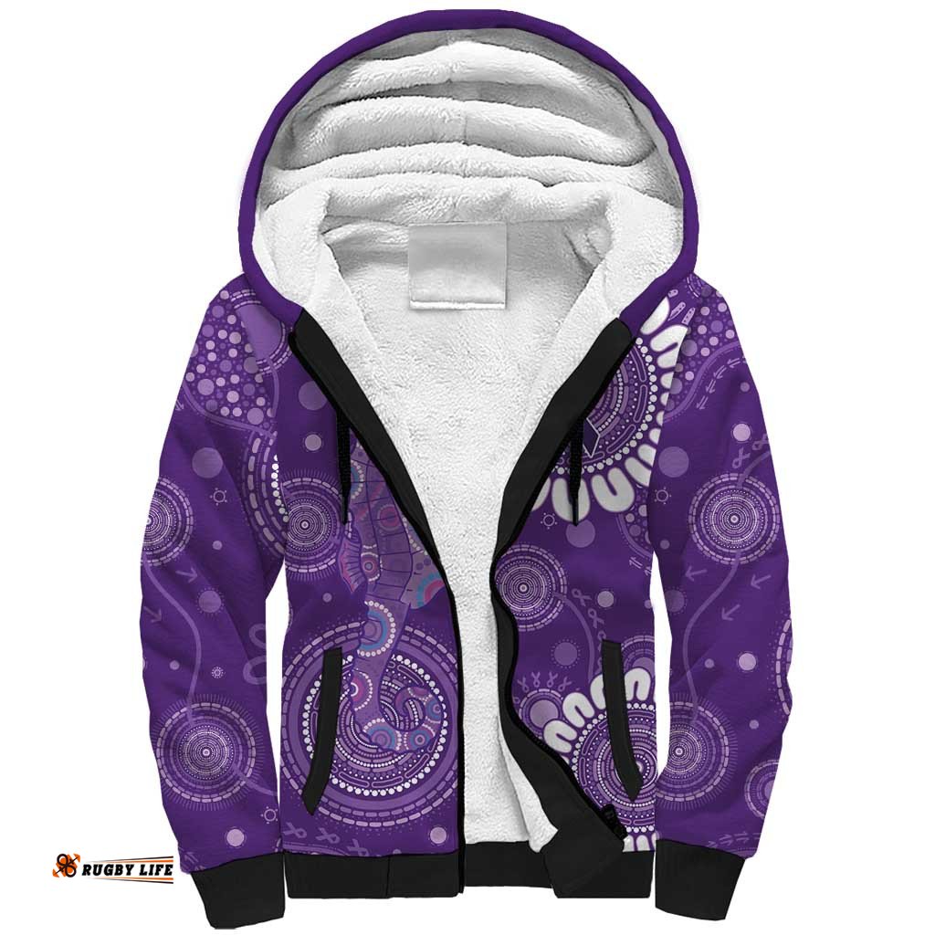 Sea Horse Australia Epilepsy Awareness Sherpa Hoodie LT9