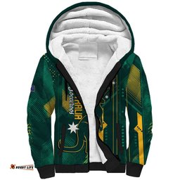 Australia Socceroos 2026 Custom Sherpa Hoodie Go Aussie Kangaroo National Color LT14