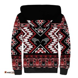 Personalised Taniko Motifs Aotearoa Sherpa Hoodie Waitangi Kowhaiwhai Kiwi LT7