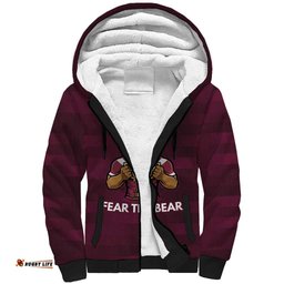 Pride of Burleigh Rugby Spirit Custom Sherpa Hoodie Queensland Grand Final Edition 2025 LT9