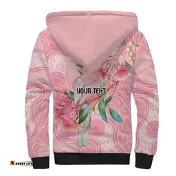 Personalized Pink Galah Fight for Hope and Healing Sherpa Hoodie Australias Breast Cancer Awareness LT9