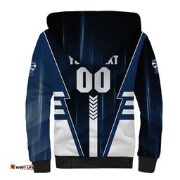 Personalized Geelong Cats Sherpa Hoodie Modern Geometric Sports Graphic Style TS04