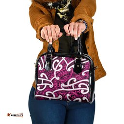 Aotearoa Maori Kowhaiwhai Shoulder Handbag Mawhero Puhoro and Patiki LT9