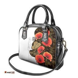 Australia ANZAC Day Shoulder Handbag Boots And Slouch Hat Lest We Forget LT14